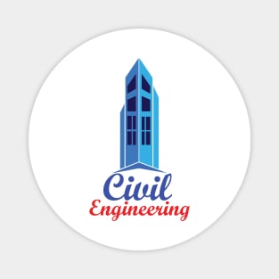 Civil engineering hand written civil engineer Magnet